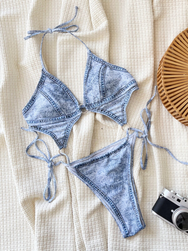 Denim Dream: One Piece Swimsuit Bikini at Aston Sienna Boutique