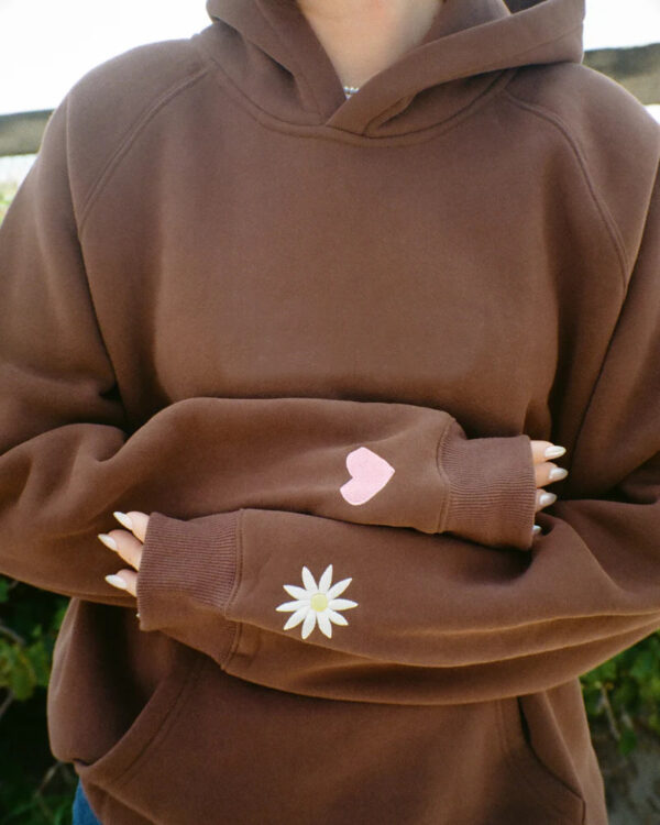 Cozy Vibes: ASTON SIENNA Solid Color Hooded Sweatshirt for Fall