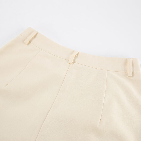 Effortless Style: Beige Cotton Linen Sleeveless Waistcoat Suit