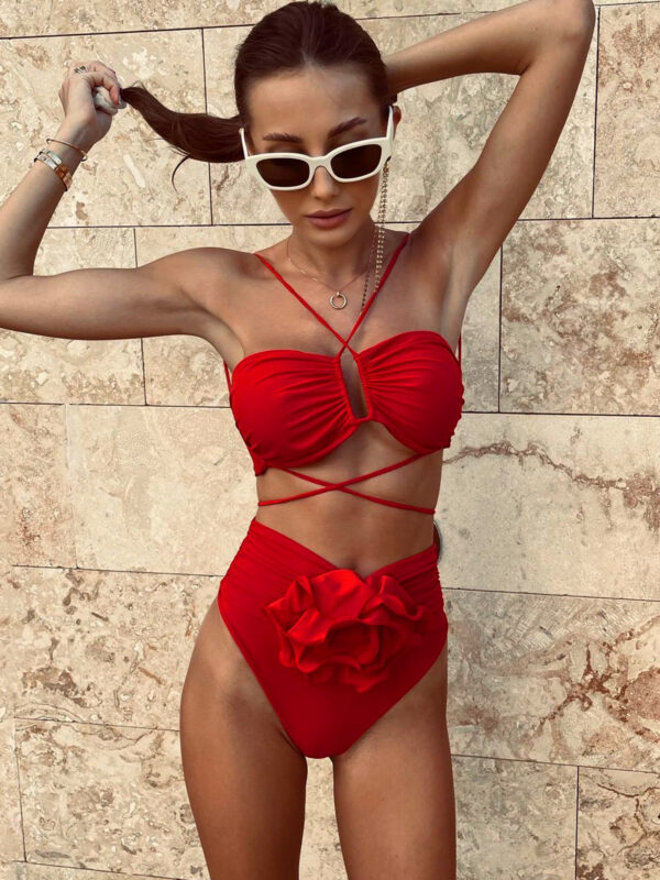 High Waist Floral Bikini-Aston