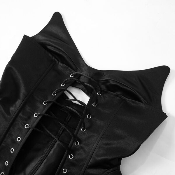 Bold and Daring: Backless Deep V Plunge Corset Top