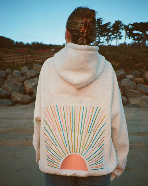 Cozy Vibes: ASTON SIENNA Solid Color Hooded Sweatshirt for Fall