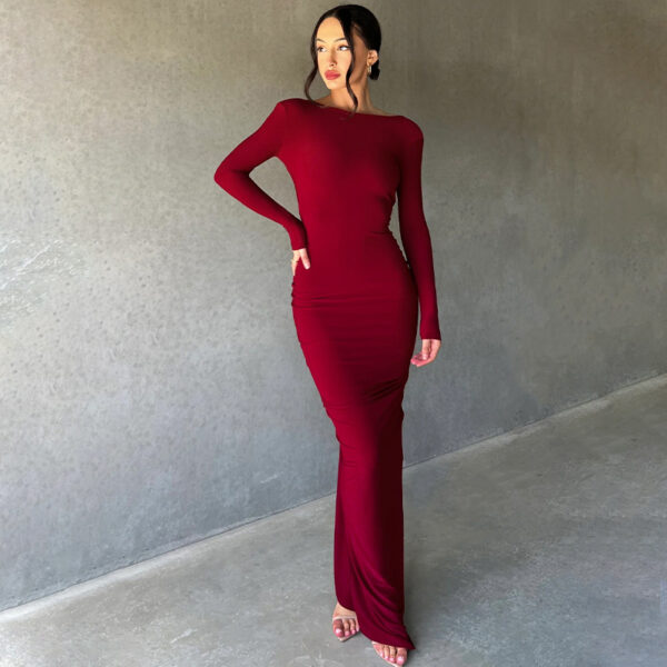 Summer Chic: Sexy V-neck Pleated Dress at Aston Sienna Boutique