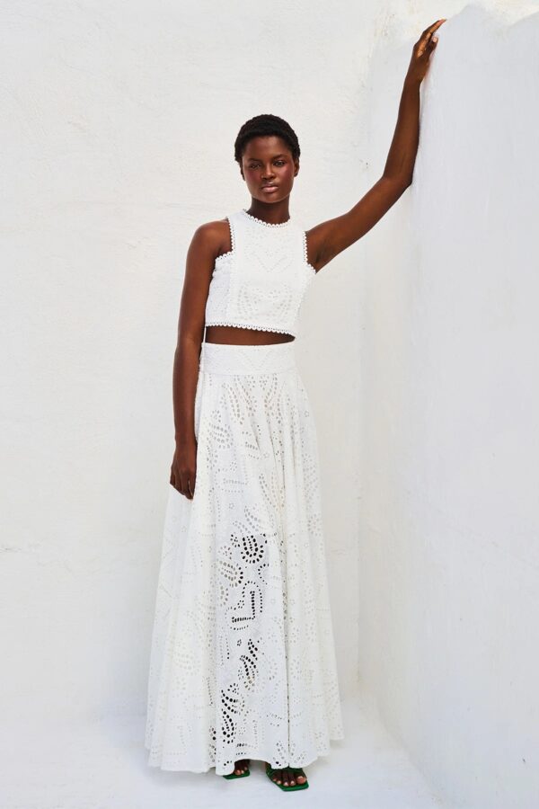 Spring & Summer Casual Chic: Sleeveless Long Skirt Pocket Set