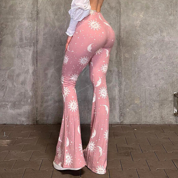 Aston Sienna Abstract Summer Vibes Flare Pants