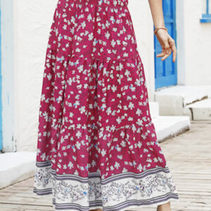 Ladies Casual Fashion Boho Print Skirt