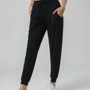 Drawstring waist sweatpants