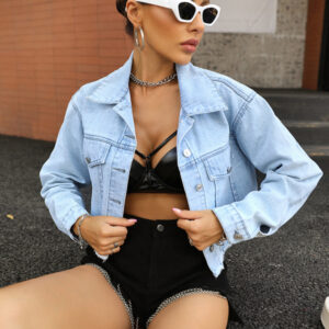 Loose Cropped Denim Jacket