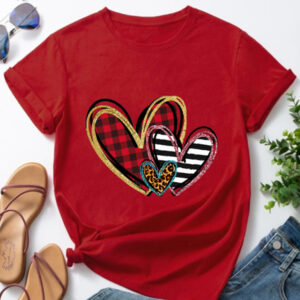 Love Print Top- Short Sleeve T-Shirt
