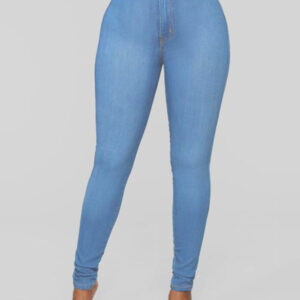Women's Solid Color Slim High Stretch Denim Pencil Pants