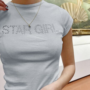 T-shirt letter rhinestone STAR GIRL