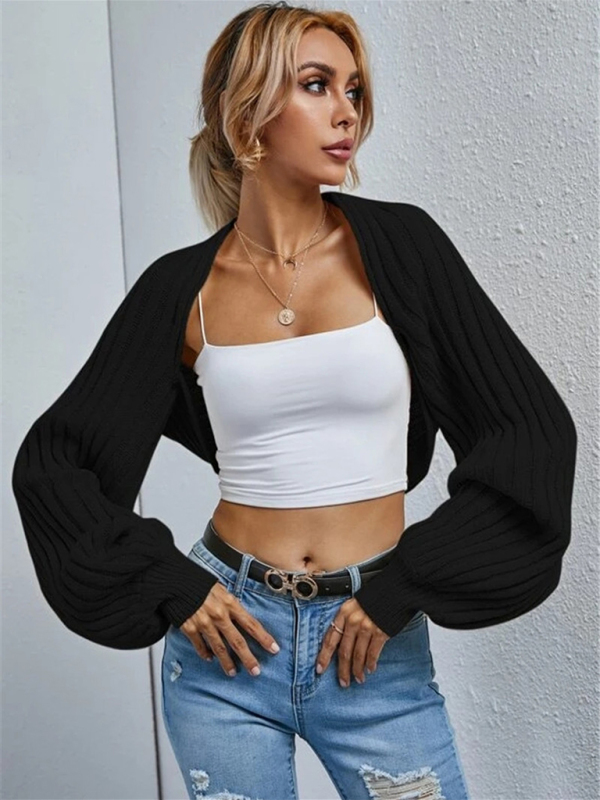 Knitted shawl cardigan - Image 3