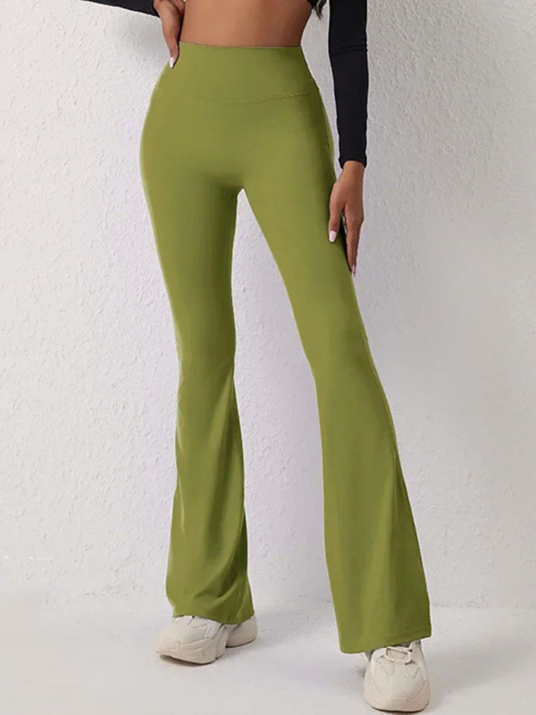yoga high waist leggings and flared pants - Image 2