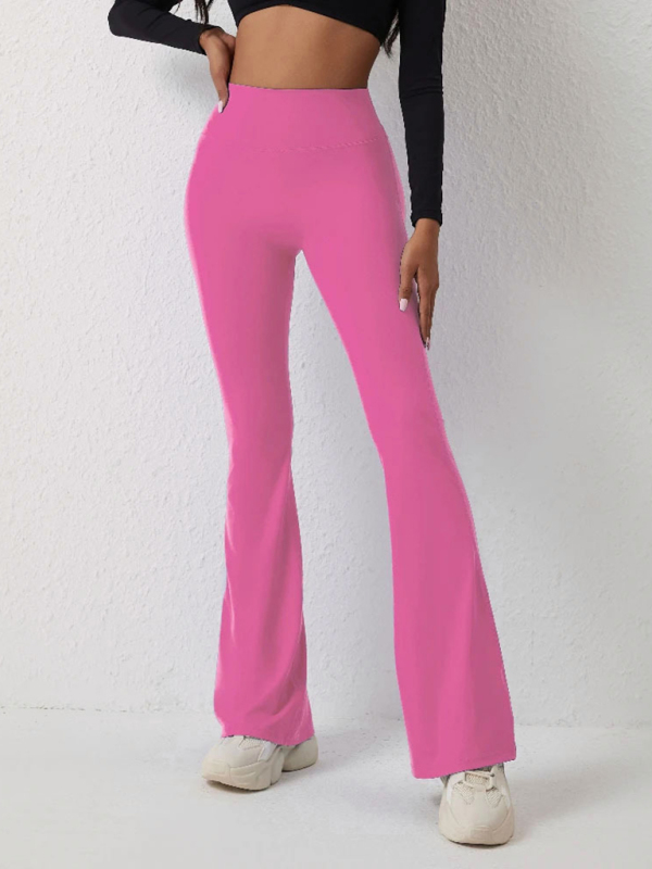 yoga high waist leggings and flared pants - Image 4