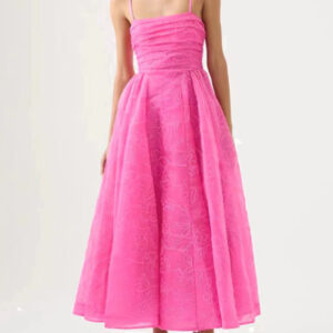 New sling strapless waist long dress