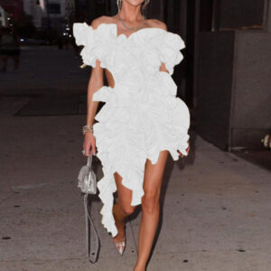 Women's sleeveless pleated backless mini dress