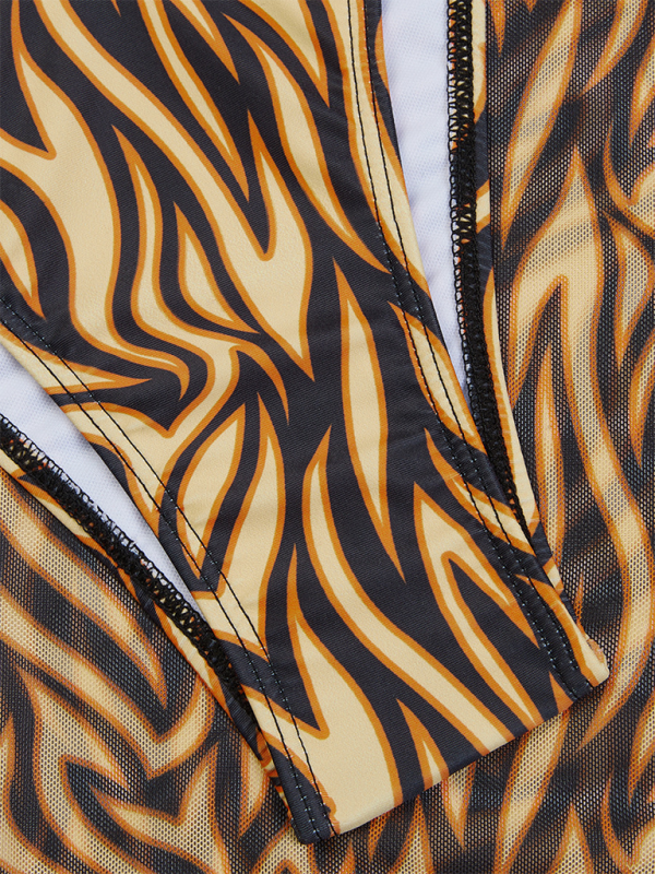 Women's sexy bikini lace-up skirt three-piece swimsuit - Image 9