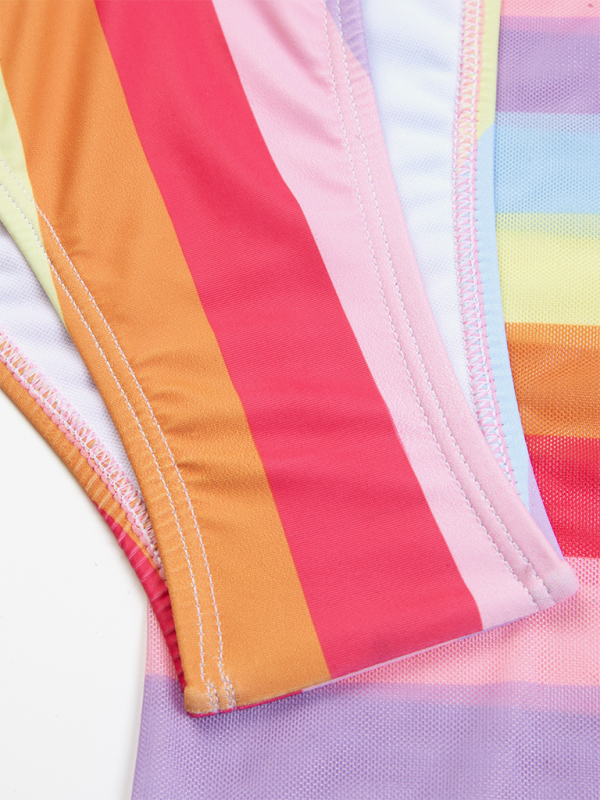 Women's sexy bikini lace-up skirt three-piece swimsuit - Image 11