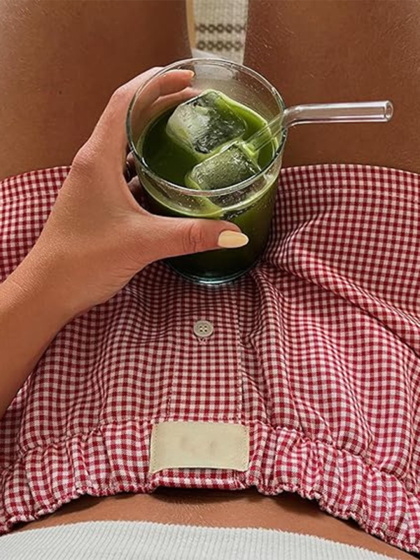 Women's Casual Comfort High Waist Loose Wide Leg Vintage Plaid Shorts - Image 15