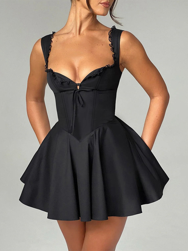 New Backless Sling Lace Dress - Image 3