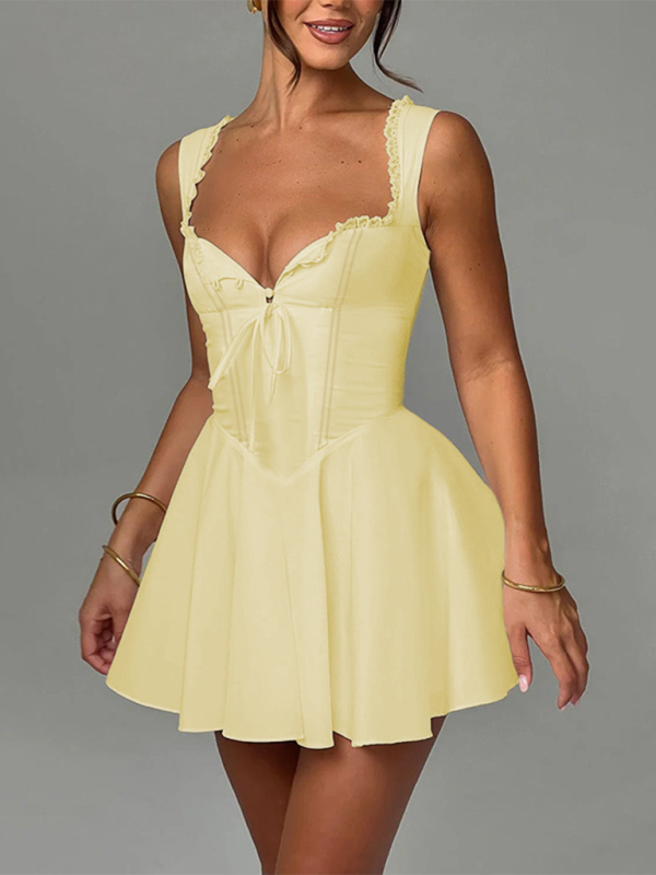 New Backless Sling Lace Dress - Image 5