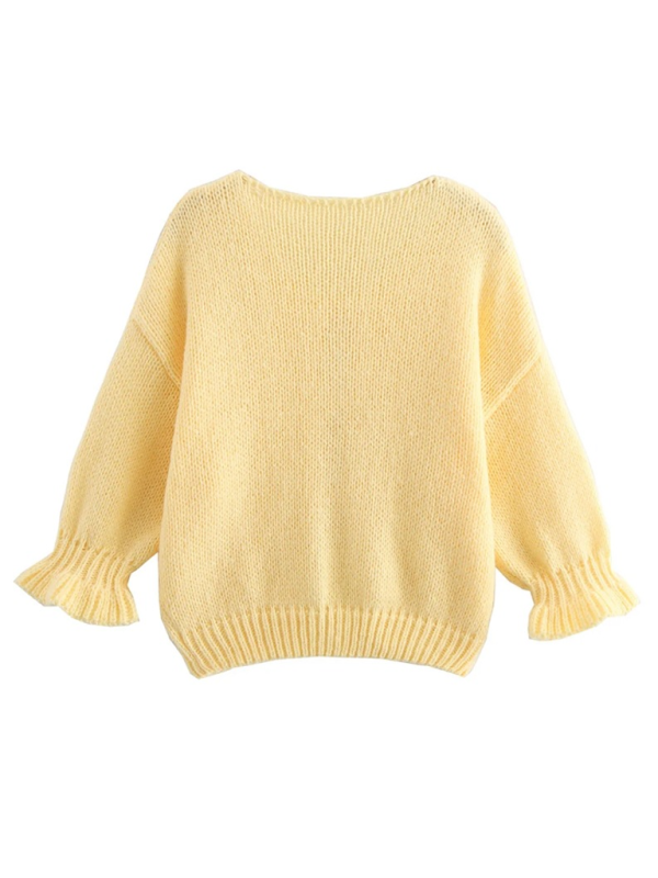 Yellow Knit Sweater Vest - Image 7