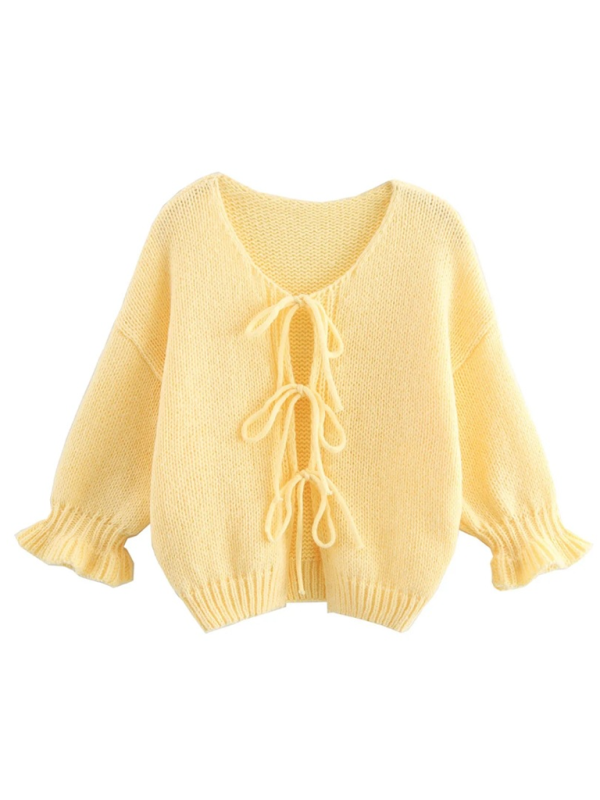 Yellow Knit Sweater Vest - Image 8