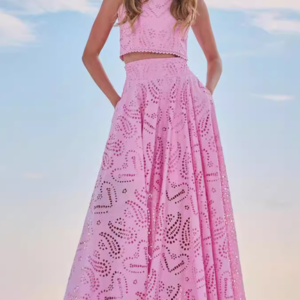 New Sleeveless Long Dress Pocket Suit Casual Vacation Loose Two-piece Set