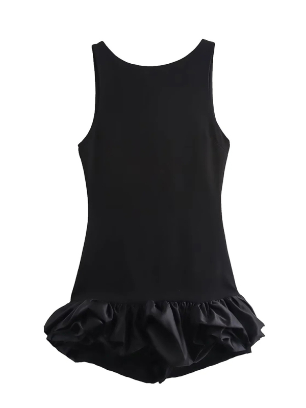 Fashion sleeveless short ruffle dress - Image 2