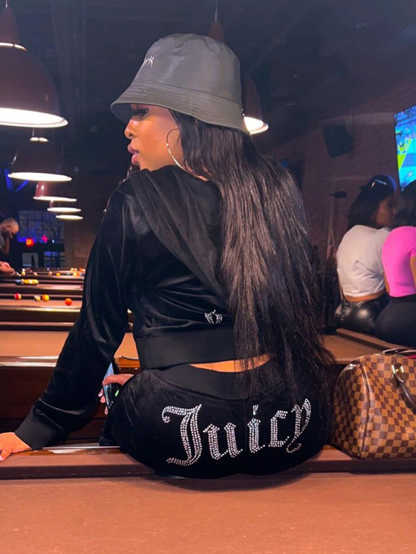 Women's casual diamond sportswear tracksuit two-piece suit - Image 18