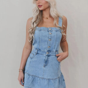 Suspender Denim Dress