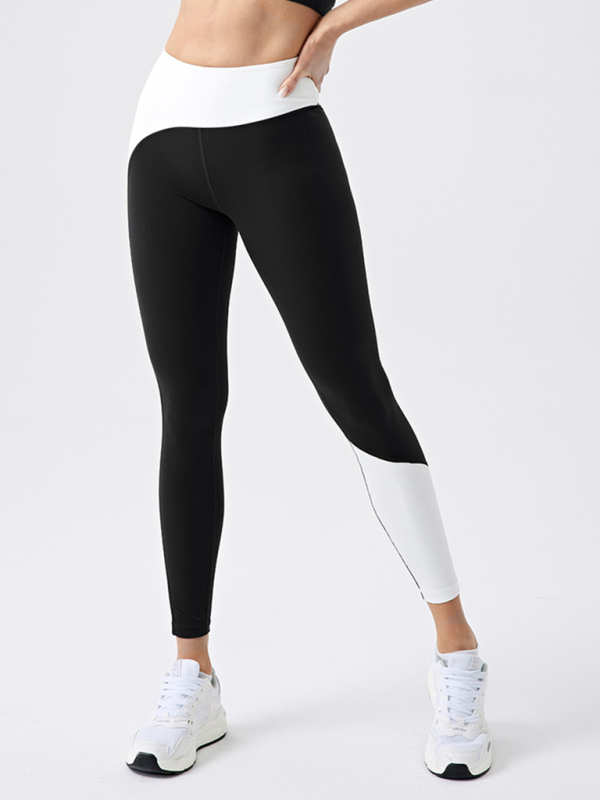 Contrast yoga fitness leggings
