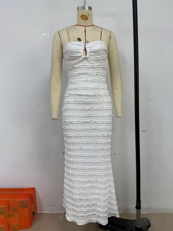 Sexy slim fit tube top hip dress - Image 3