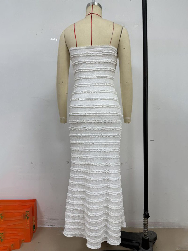 Sexy slim fit tube top hip dress - Image 2