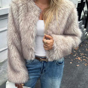 Casual solid color sweater coat