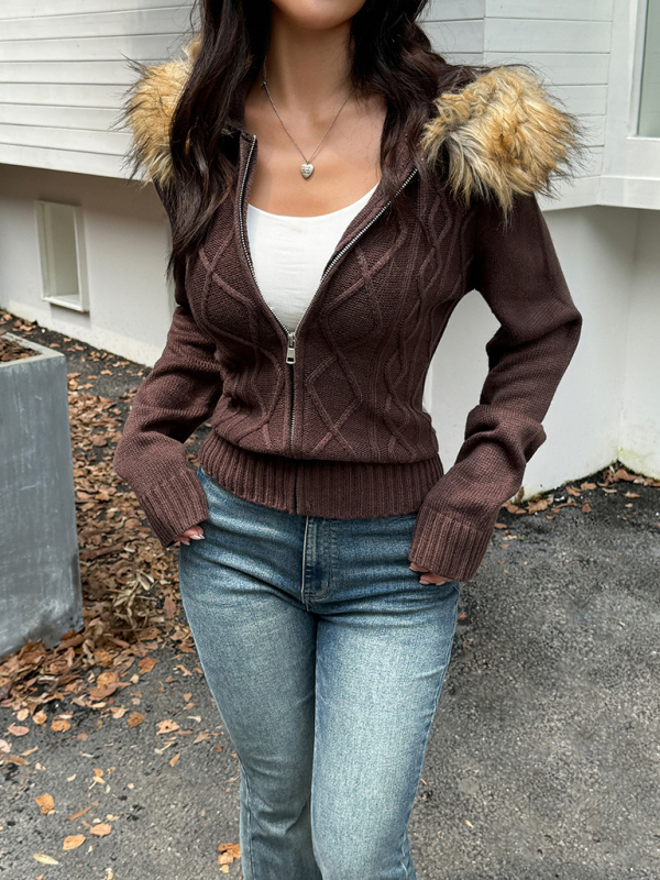 Casual simple style hooded sweater - Image 6