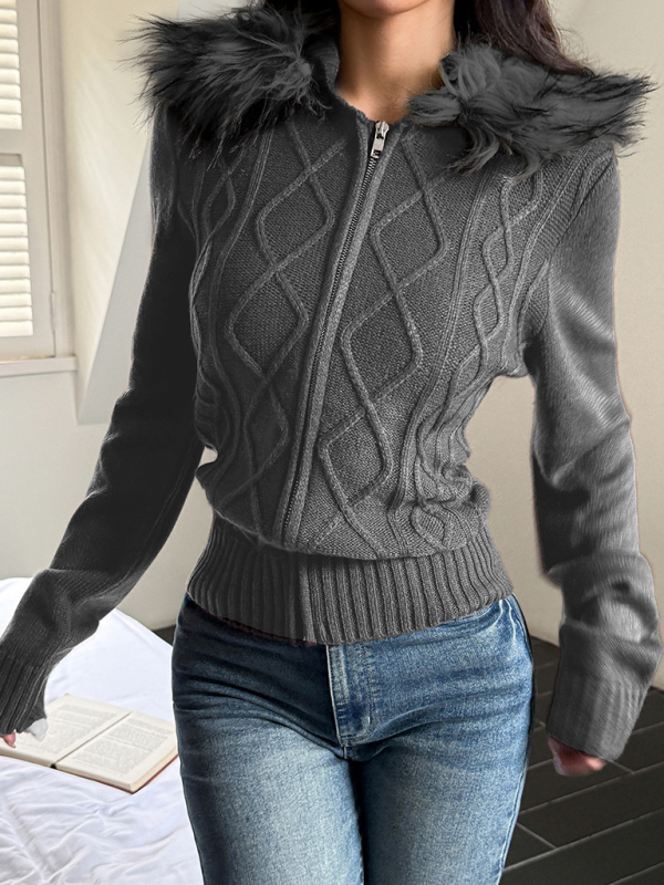 Casual simple style hooded sweater - Image 12