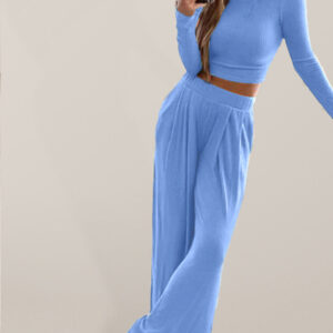 Women's Knitted Casual Home Two-Piece Suit