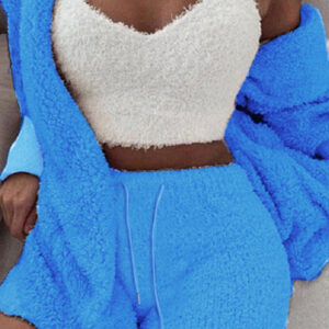 Casual 3-piece Pajamas & Vest Shorts Set