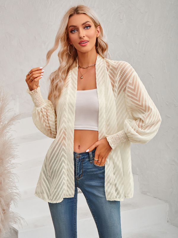 Women's casua loose cardigan top
