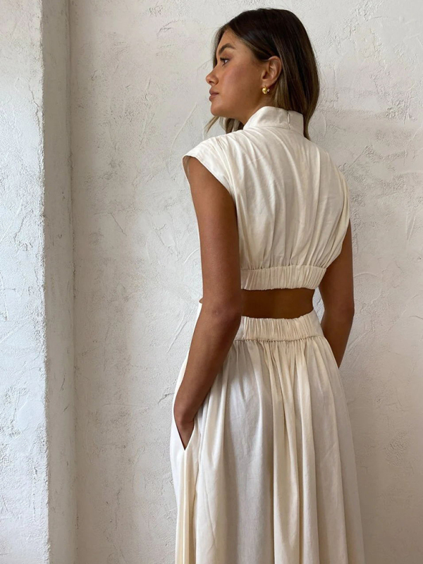 Waist pleated skirt - Image 4