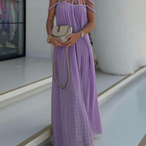 New casual drawstring dress