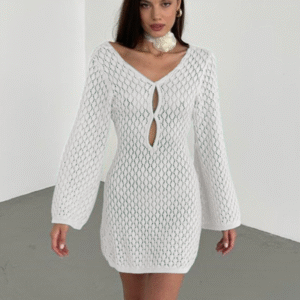 Beach dress knitted cover up