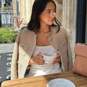 Gold Button Slub Jacket