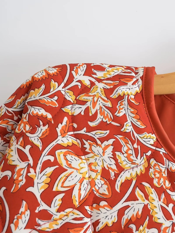 Retro print cotton jacket - Image 4