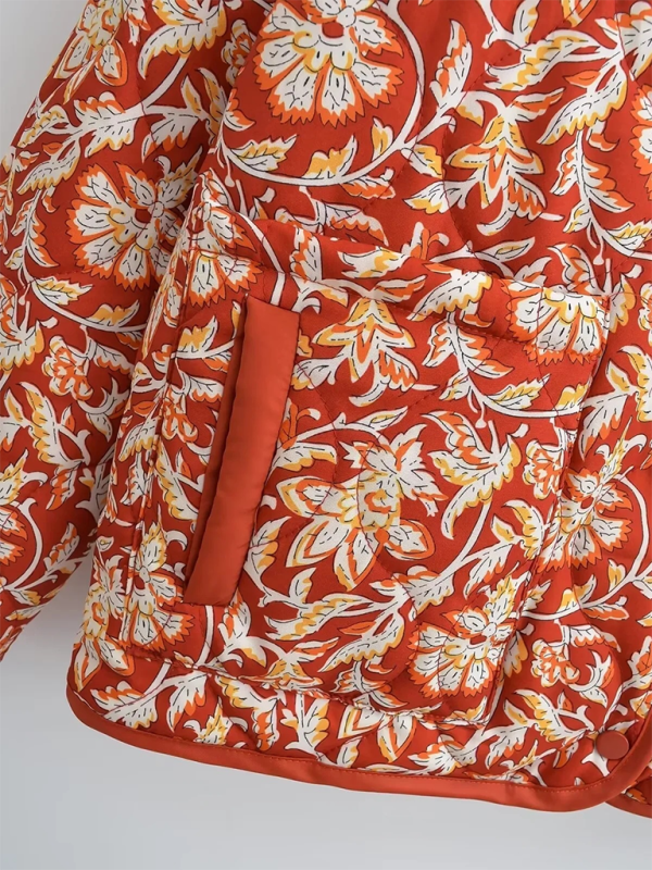 Retro print cotton jacket - Image 3