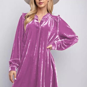 Straight dress velvet simple knee-length skirt