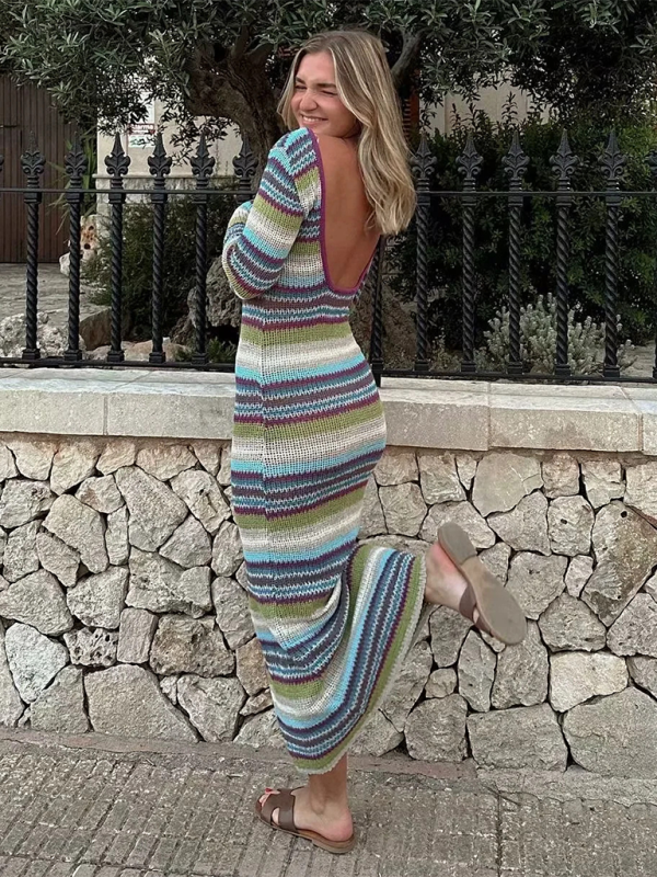 Striped knit dress - Image 3