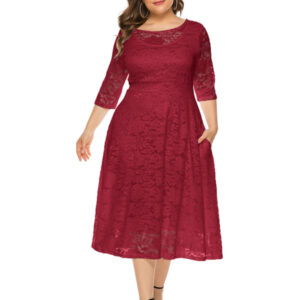Plus size women's evening dress