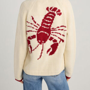 Long-Sleeved Lobster Knit -Cardigan